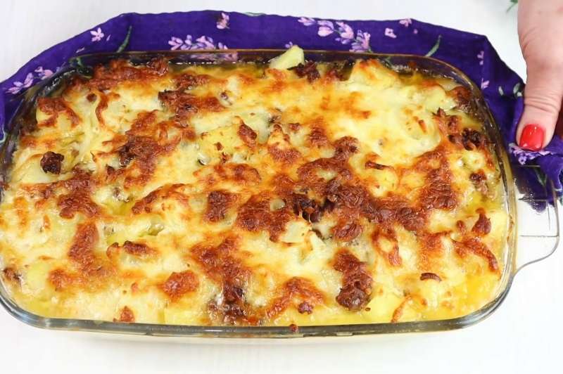 Запеканка картофель с фаршем и сыром-Пошаговый рецепт