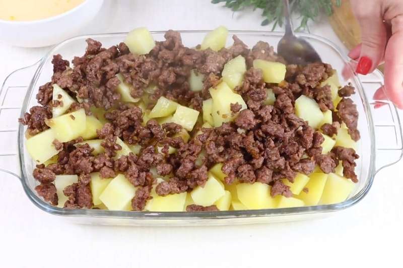 Запеканка картофель с фаршем и сыром-Пошаговый рецепт