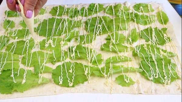 Закуска из Лаваша с плавленым сыром и яйцом-Банально но очень вкусно!
