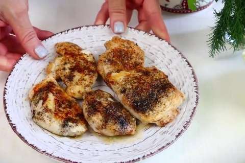 Жареное куриное филе