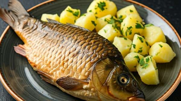 Гарнир из картофеля к запечённой рыбе