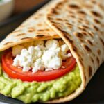 Лаваш с начинкой из творога