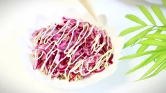 Нежный Салат "Ивушка" с сардиной, огурцом и яйцами