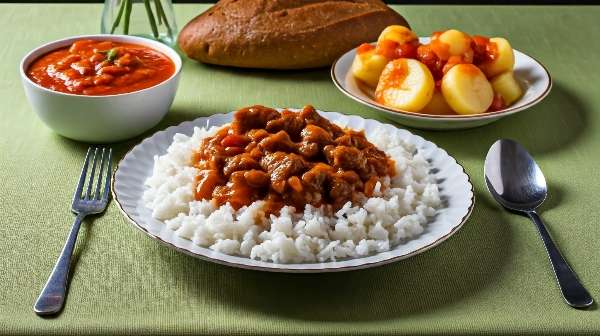 Гарнир из риса к мясу с подливой