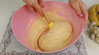Быстрый банановый пирог с хрустящей корочкой