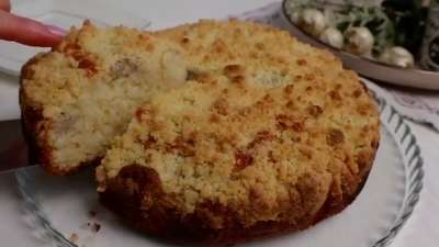 Быстрый банановый пирог с хрустящей корочкой