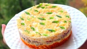 Салат Мимоза без картошки и риса