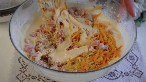 Ароматный кекс с курагой, лимонной цедрой и апельсиновой пропиткой