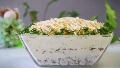 Салат "Анюта" – Из Простых Продуктов – Такая Вкуснятина!! Салат с курицей, яблоком, сыром и яйцом. 8 Салат "Анюта" – Из Простых Продуктов – Такая Вкуснятина!! Салат с курицей, яблоком, сыром и яйцом.