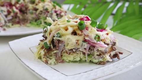 Салат с куриной печенью и пекинской капустой – Королевский вкус!