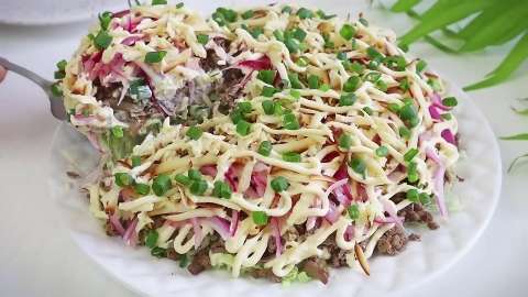 Салат с куриной печенью и пекинской капустой – Королевский вкус!