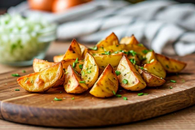 Жареный картофель дольками