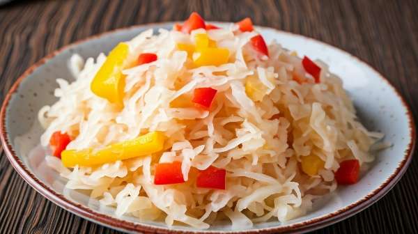 Капуста квашенная с перцем 
