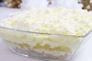 салат зима с ананасами и курицей