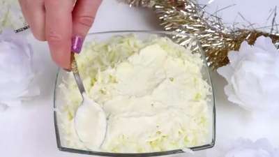 Салат с ананасами, курицей, сыром и яйцом — Нежная Зима 5 Салат с ананасами, курицей, сыром и яйцом — Нежная Зима