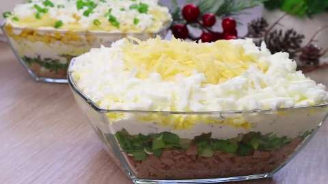 Салат с тунцом, кукурузой, сыром и яйцами - Салат "Вивальди" 7 Салат с тунцом, кукурузой, сыром и яйцами - Салат "Вивальди"