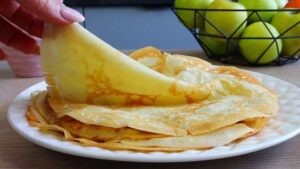 Млинці 3 склянки на молоці