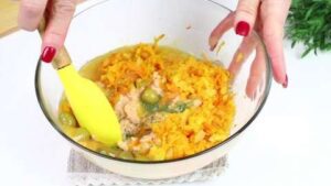 Смешиваем с овощами