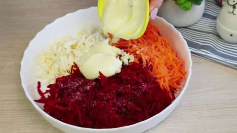 Свекла майонез морковь