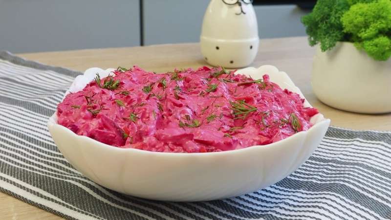 Салат дружба 3 продукта из свеклы