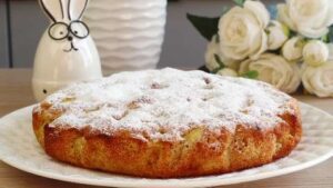 Яблочный пирог шарлотка без масла и молока из цельнозерновой муки
