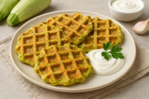 Кабачковые вафли в вафельнице