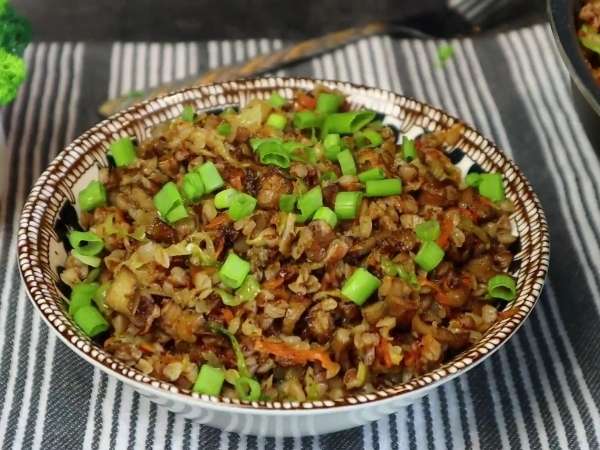 Гречка вкусная с грибами