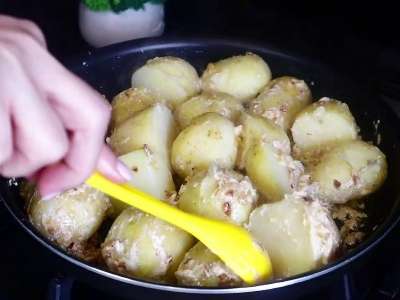 Рецепт картошки со сливками и укропом