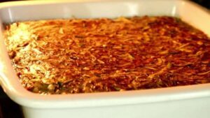 Запеканка из печени с кабачками