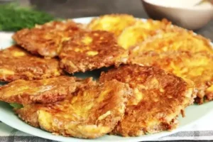 Жареные кабачки с тёртым сыром в кляре