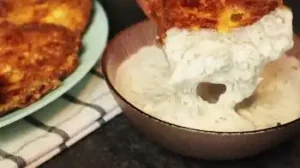 Кабачки с сметанным соусом