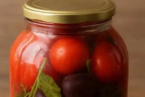 Маринованные помидоры со сливами на зиму — вкус, который запомнится