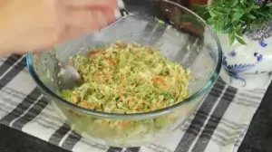 Оладьи из кабачков с сыром и морковью