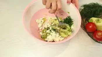 Пирог с кабачком и брынзой