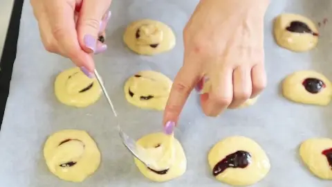 Быстрое печенье с джемом
