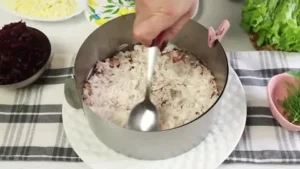 Копчёная курица в салате