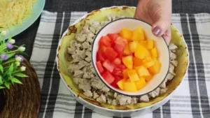 картофельный пирог с курицей шаг 04