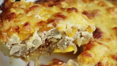 картофельный пирог с курицей шаг 08