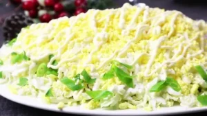 рецепт мимоза с тунцом и капустой
