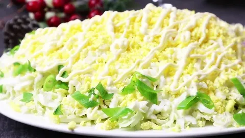 рецепт мимоза с тунцом и капустой