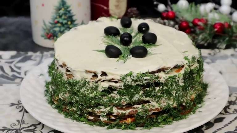 Тесто Печёночный торт торт с луком и морковью
