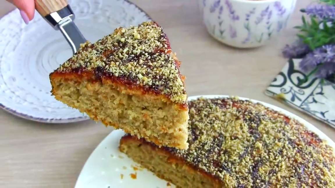 Постный пирог Монах на крепком чае с вареньем