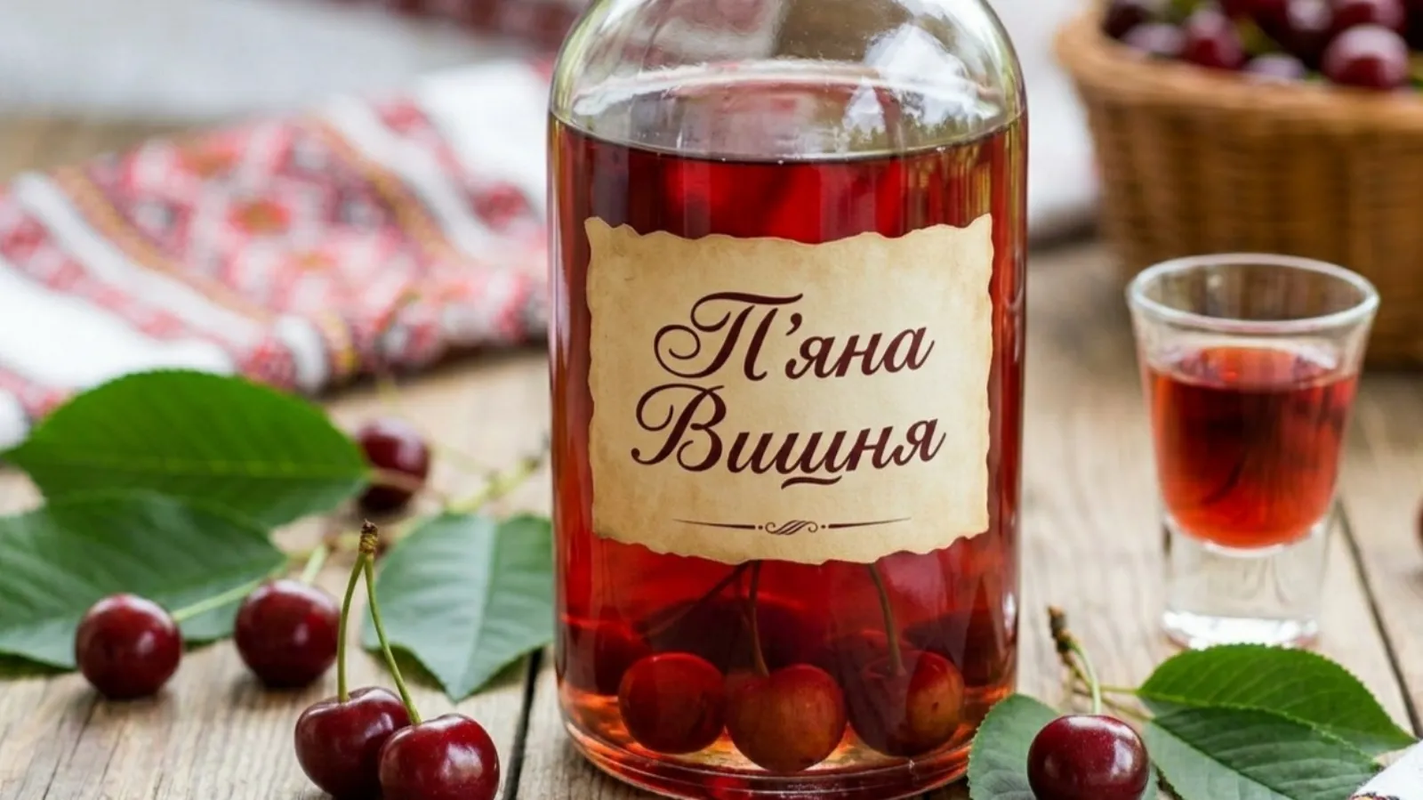 Вишнева наливка «П'яна вишня» — домашній рецепт без варіння з кісточками